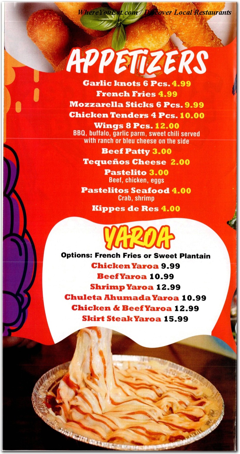 Our Menu 